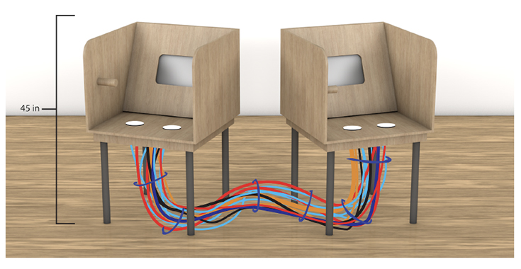 Maria VanDyken Li Cantonese for Midwestern Wives, 2017-present, 3D Rendering of Desk Design